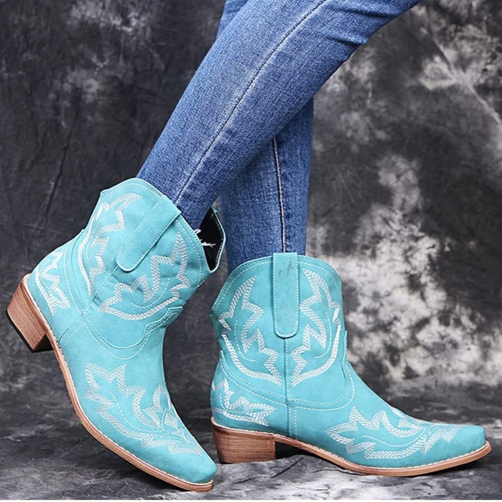 Western Booties Ankle Cowboy Boots